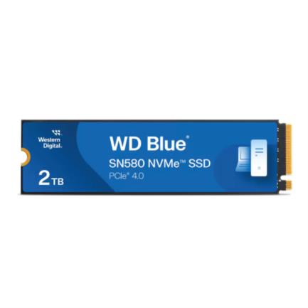 SSD Interno Western Digital Blue SN580 2TB M.2 2280 PCIe 4.0 NVMe Lect 4150/4150 MBs para Lap y PC