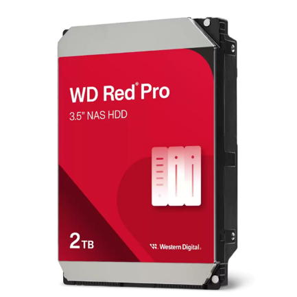 Disco Duro Interno WD Red PRO 2TB 3.5 SATA3 6GB/S 64MB 7200RPM 24X7 HOTPLUG NAS 1-16 Bahias