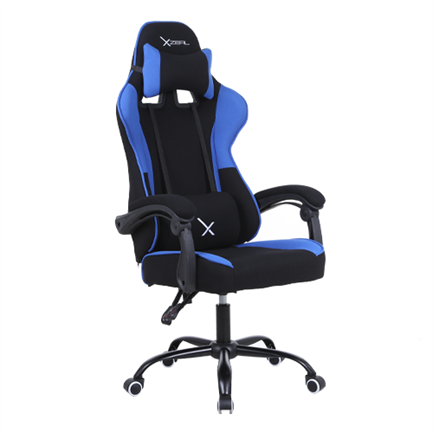 Silla Gamer Stylos XZ20 Tela/Brazo Ajustable Soporte Lumbar Color Azul