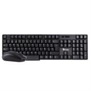 Kit Teclado y Mouse Stylos Inalámbrico 105 Teclas 1200 dpi USB Nano Alcance 10m Color Negro