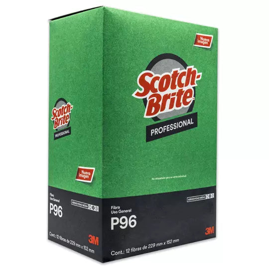 Fibra verde Scotch-brite 3M caja con 12. .