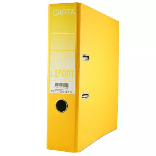 Registrador Lefort carta color amarillo .