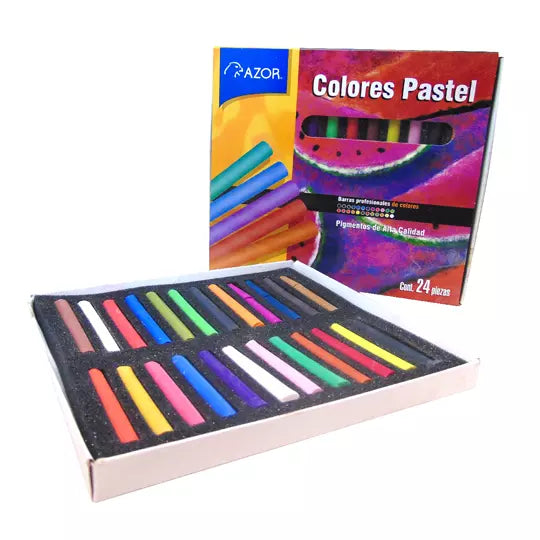 Colores pastel seco Stafford colores sur tidos caja con 24 pzas