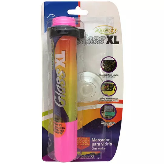 Marcador para vidrio Aquarelo Glass XL p unta cincel 16 mm color rosa blíster