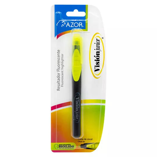 Resaltador de texto Vision Junior punta cincel 4 mm color amarillo blíster