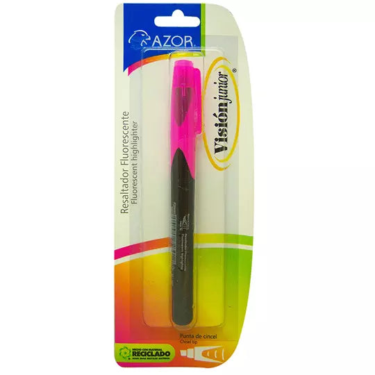 Resaltador de texto Vision Junior punta cincel 4 mm color rosa blíster