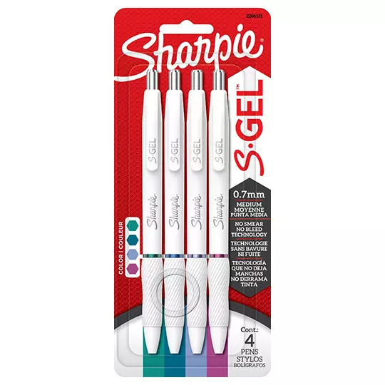 Bolígrafo Sharpie S-gel Bright blister c on 4 piezas colores surtidos