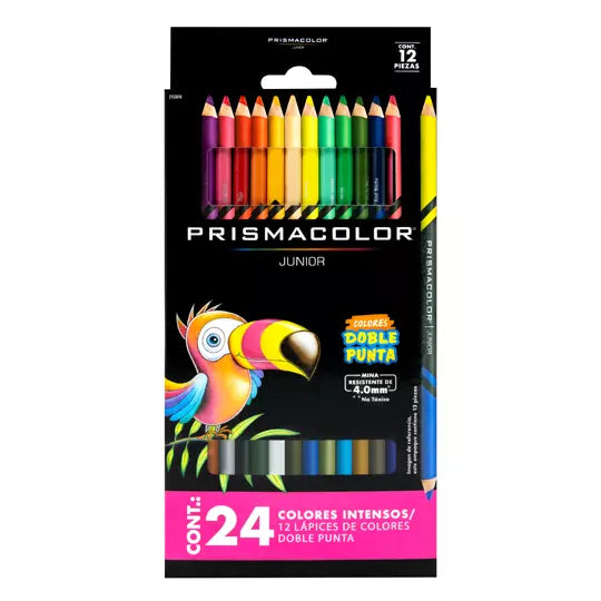 Colores Prismacolor junior doble punta c on 12 piezas