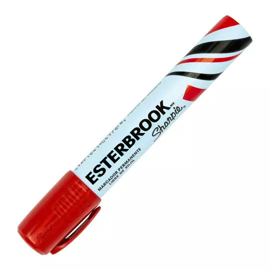 Marcador permanente Esterbrook color roj o 1 pieza