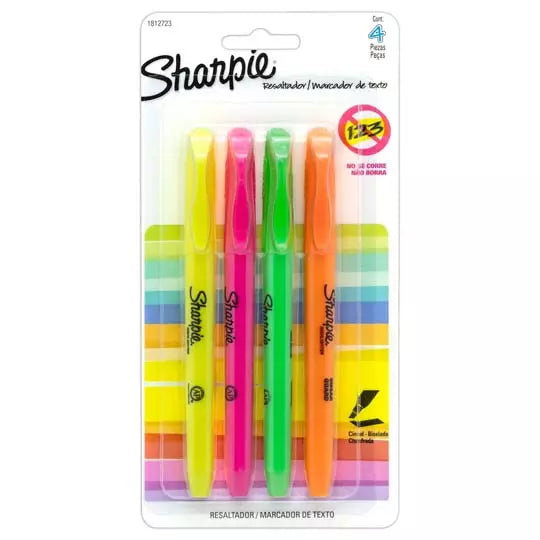 Resaltadores Sharpie accent pocket color es surtidos blister con 4 pieza