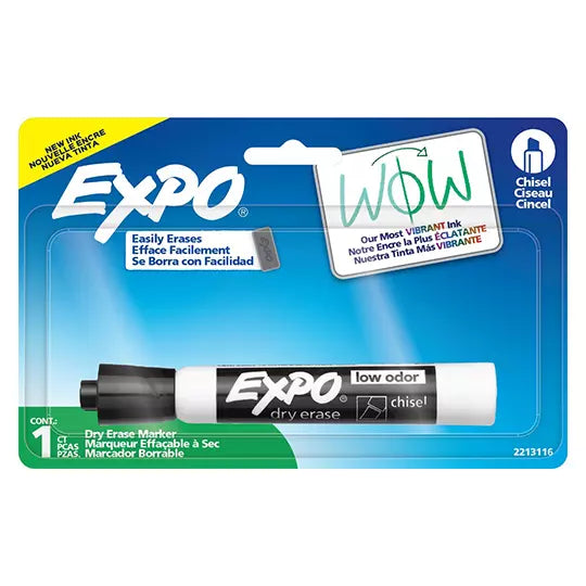 Marcador para pizarron Expo negro bliste r con 1 pieza