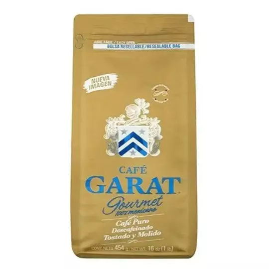 Cafe GARAT molido descafeinado 454 gramo s.