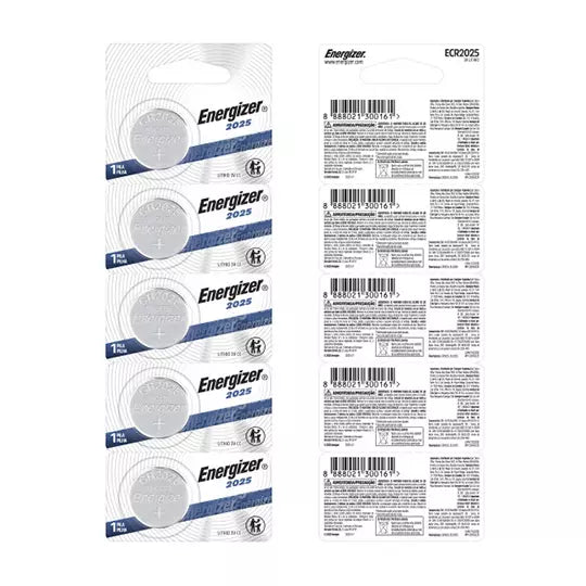 Pila de Litio Energizer 2025 de 3 v blís ter con 5 pzas