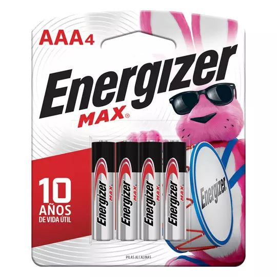 Pila Alcalina Energizer AAA blíster con 4 pzas