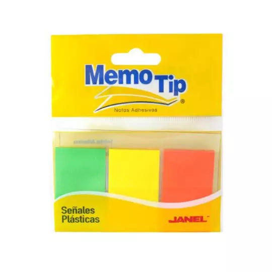 Señales plasticas memo tip 3 colores 75 señales
