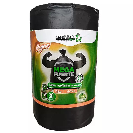 Bolsa chica ANGUIPLAST, rollo con 30 bol sas de calibre 100 Medidas de 43x51 cm