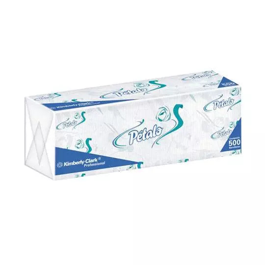 Servilletas blancas Petalo caja con 12 p aq. 500 hjs.