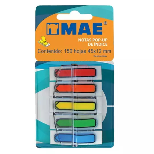 Banderitas Pop Up de índice (flecha) MAE .