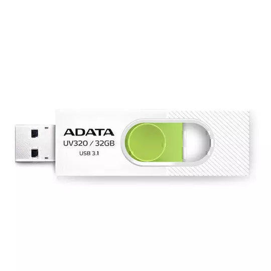 Memoria USB ADATA UV320 32GB USB 3.2 Gen 1 Blanco/Verde