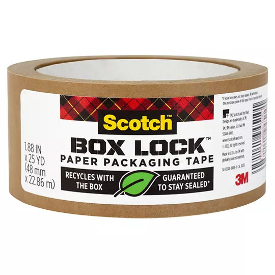LM-Cinta de empaque de papel Scotch Box Lock Paper 48mmx22.86m 1 pieza