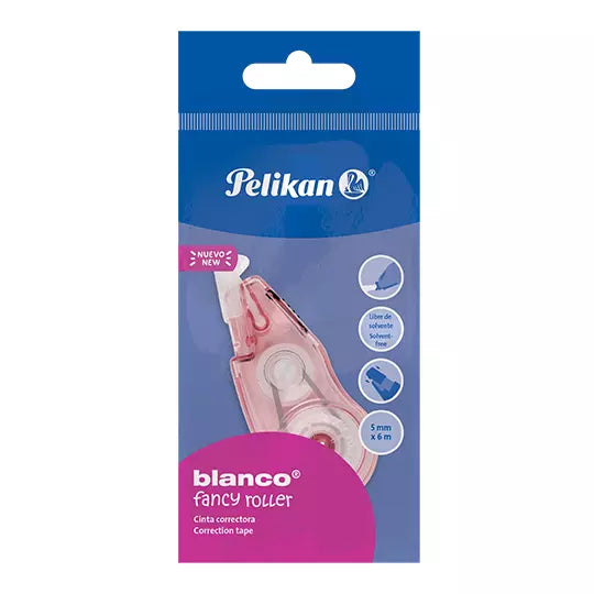 Corrector en cinta Pelikan Fancy roller mini blíster c/ 1 pieza colores surtidos
