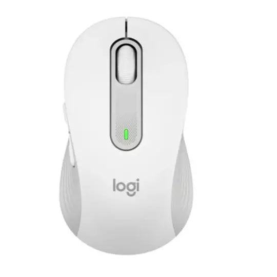 Mouse Logitech Signature M650 - Frecuencia Bluetooth/Radio - USB - Óptico - 5 Botón(es) - 5 Botón(es) Programable(s) - Blanco - 1 Solamente - Inalámbrico - 2000 dpi - Rueda de desplazamiento - Medio Tamaño de la mano/palma