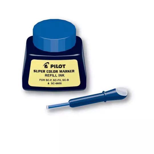 Tinta de repuesto SC-RF Pilot para marca dor, color azul, botella de 30 ml