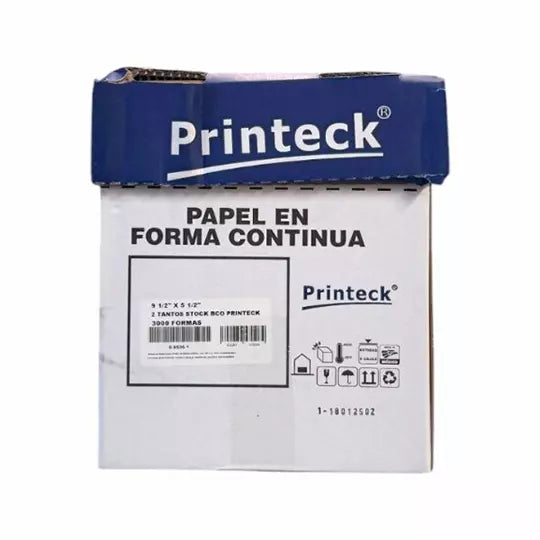 Caja de papel stock Printeck de 9.5" x 1 1" 1 tanto