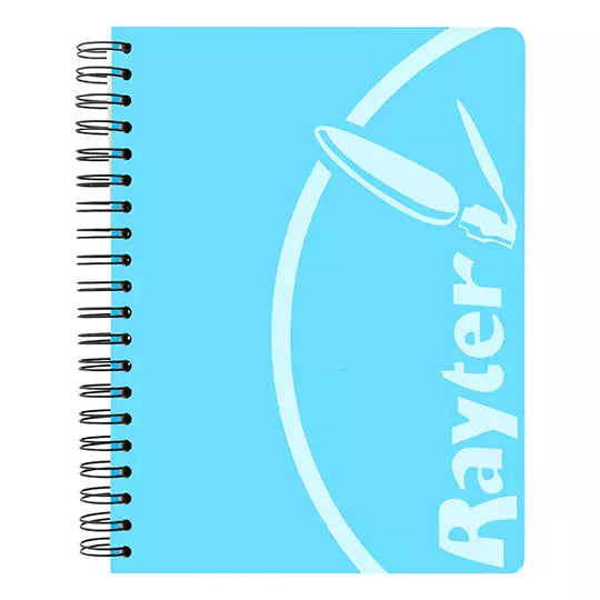 Cuaderno profesional Rayter con cuadro d e7 mm, colores surtidos con 200 hojas