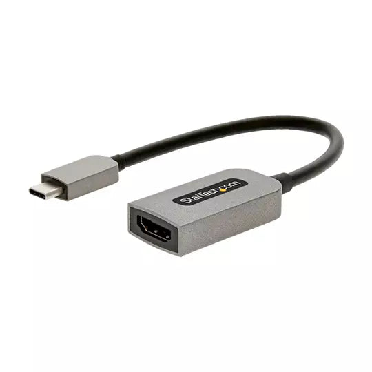 StarTech.com Adaptador USB C a HDMI de Video 4K 60Hz HDR10 - Conversor Tipo Llave USB Tipo C a HDMI 2.0b Dongle - Convertidor de Modo Alt - 4096 x 2160 Supported - Gris