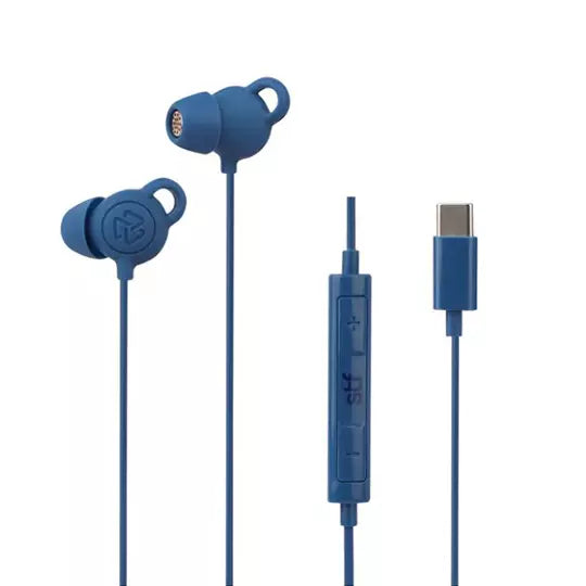 Audífono alámbrico STF Gravity in-ear en trada tipo C color azul