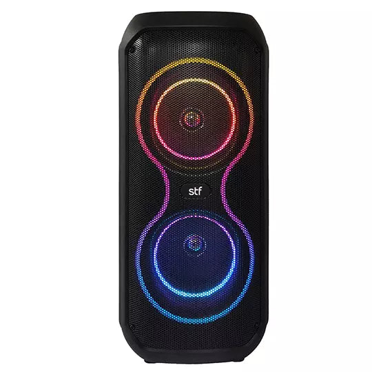 Bocina inalambrica Portatil STF  Mod.Enc ode c/luz led RGB con bateria recargable