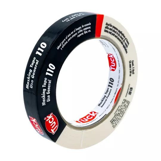 másking tape tipo 110 TUK 18mm x 50m, co lor crema, 1 pza