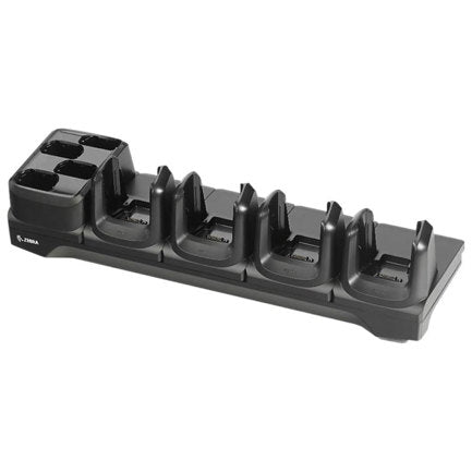 Cuna de Carga Zebra con Ethernet para 4 terminales y 4 Baterias / Ruquiere PWR-BGA12V108W0WW / CBL-DC-381A1-01 / 23844-00-00R