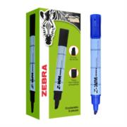 Marcador Zebra Z-WM Bold Pizarrón Blanco Color Azul C/6 PZAS