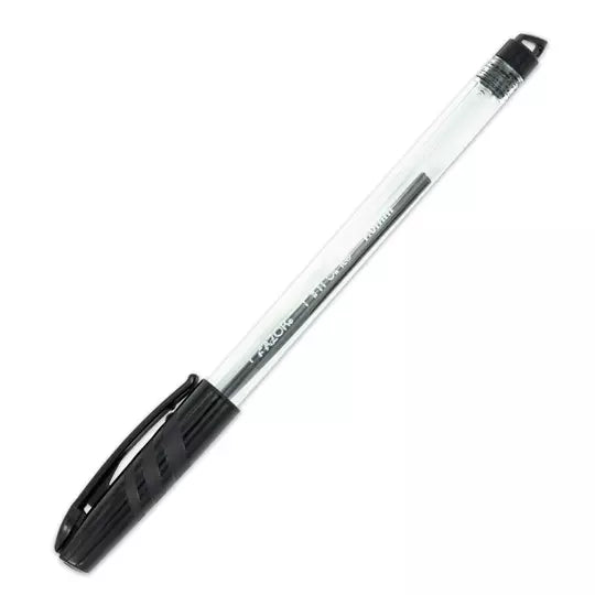Bolígrafo mediano Pin Point 1.0 mm color negro caja con 12 pzas