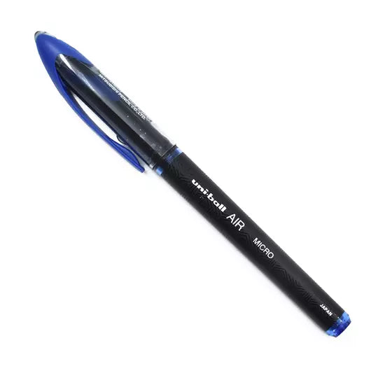 Bolígrafo antifraude ultra fino Uni Ball Air Micro 0.5 mm color azul blíster
