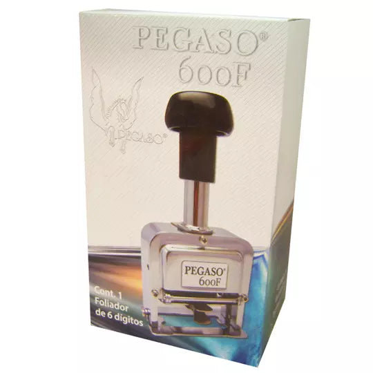 Foliador cromado Pegaso 6 dígitos .
