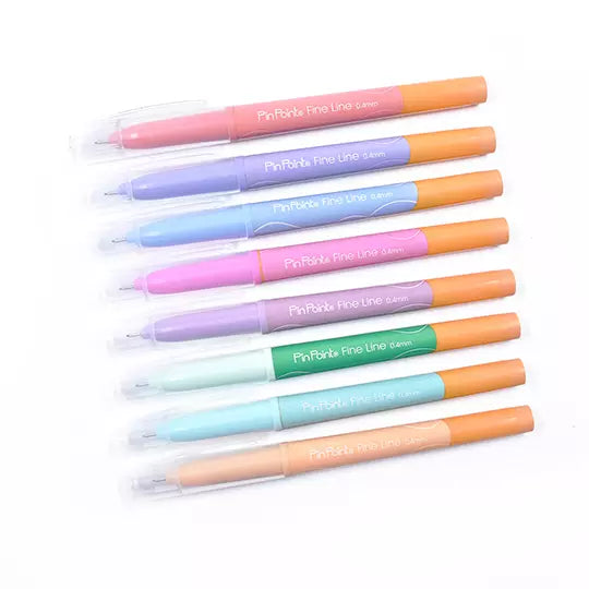 Rotulador ultrafino Azor Fine Line 0.4 m m colores pastel estuche con 8 piezas
