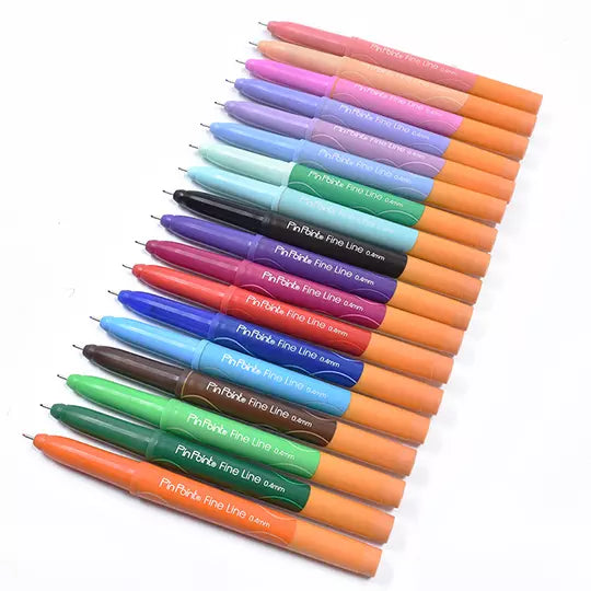 Rotulador ultrafino Azor Fine Line 0.4 m m colores surtidos estuche con 18 piezas