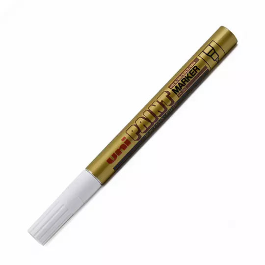 Marcador permanente UniPaint punto extra fino 1 mm color oro blíster