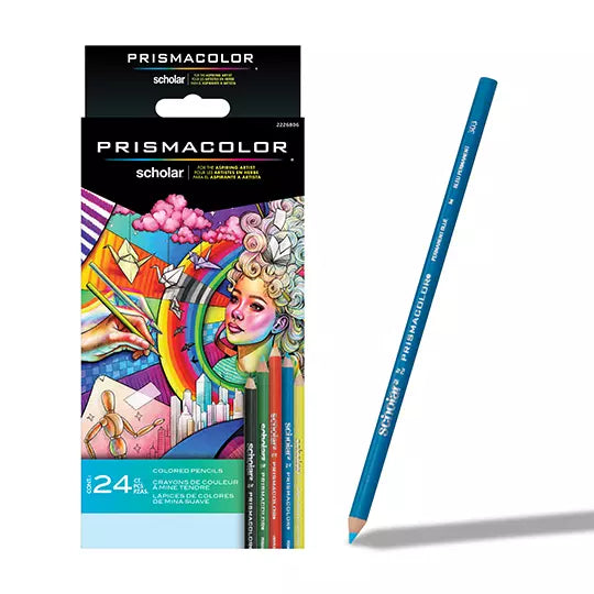 Colores Prismacolor Scholar de mina suav e, caja  con 24 piezas
