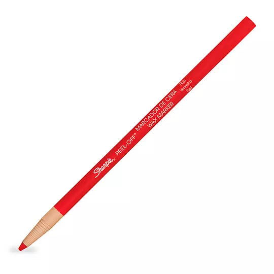 Marcador de cera Sharpie color rojo, caj a con 12 piezas