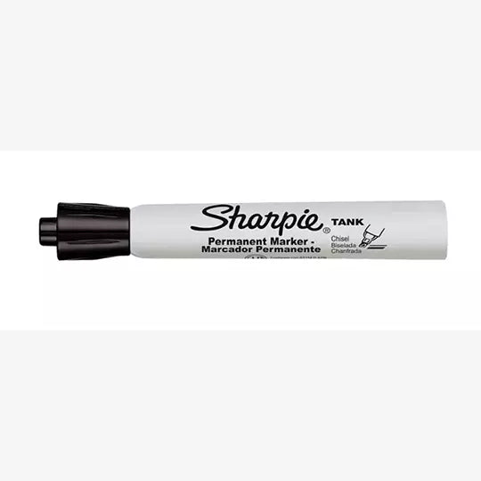 Marcador permanente Sharpie Tank negro c aja con 12 piezas