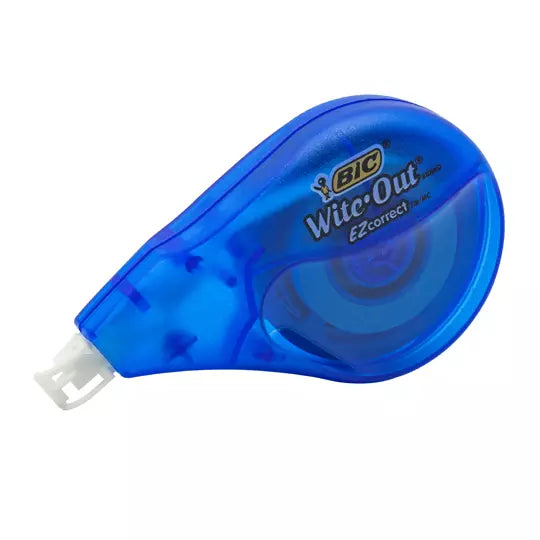 Corrector en cinta BIC White out 12 metr os blíster con 1 pieza