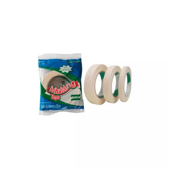 Masking tape Devek color natural 18mm x 50 m