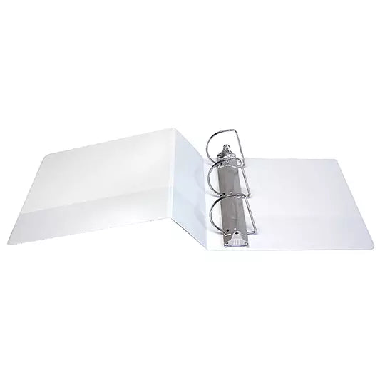 Carpeta panorámica Oxford carta blanca h erraje de 4 pulgadas "D"