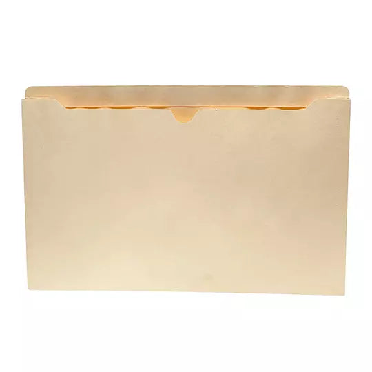 Folder manila tipo bolsa Globe-Weis cart a color crema caja con 10 pzas