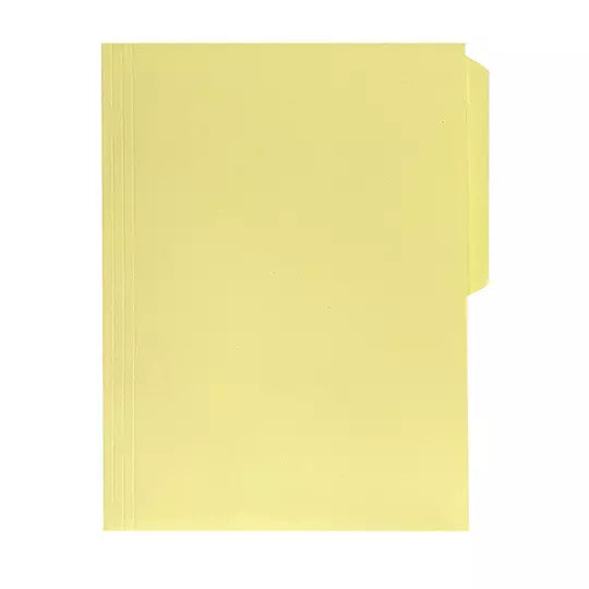 Folder manila Oxford carta color amarill o ceja 1/2 caja con 100 pzas