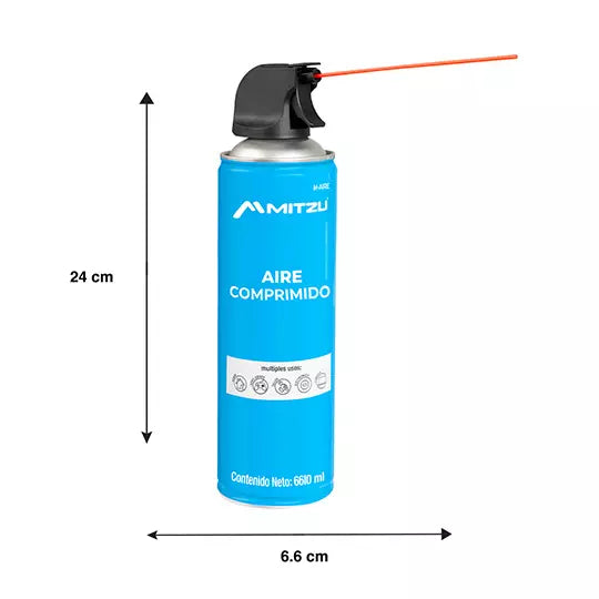 Aire comprimido MITZU para equipos elect rónicos 660ml